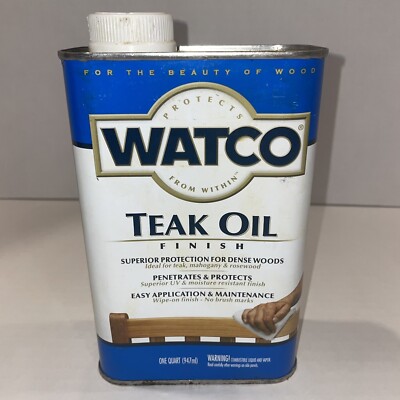 Rustoleum Watco Teak Oil Wood Finish Wood Stain - One Quart 2002