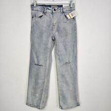 Lucky Brand Jeans NEW High Waist Wide-Leg Stretch Lightwash Denim Girls Sz 14