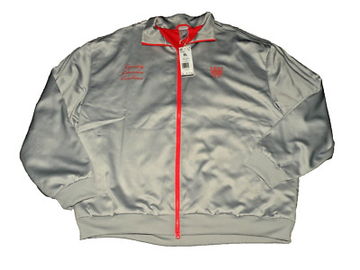 Adidas Men s Basketball D.O.N. Satin Gray Bomber Jacket  Spida   Size XL NEW