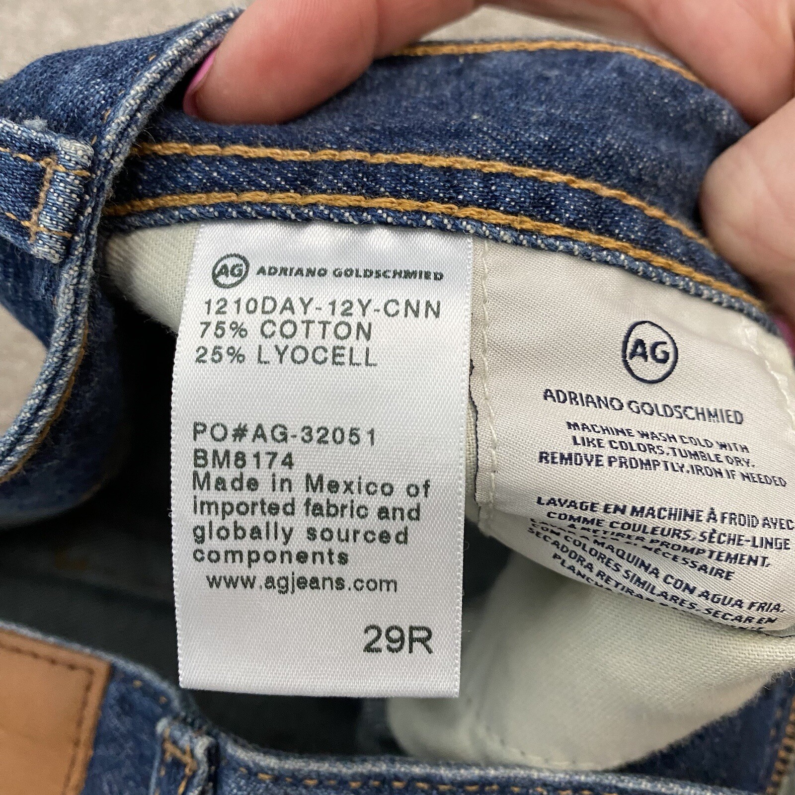 AG Adriano Goldschmied The Apex Drop Rise Tapered Jeans 29 R thumbnail 7