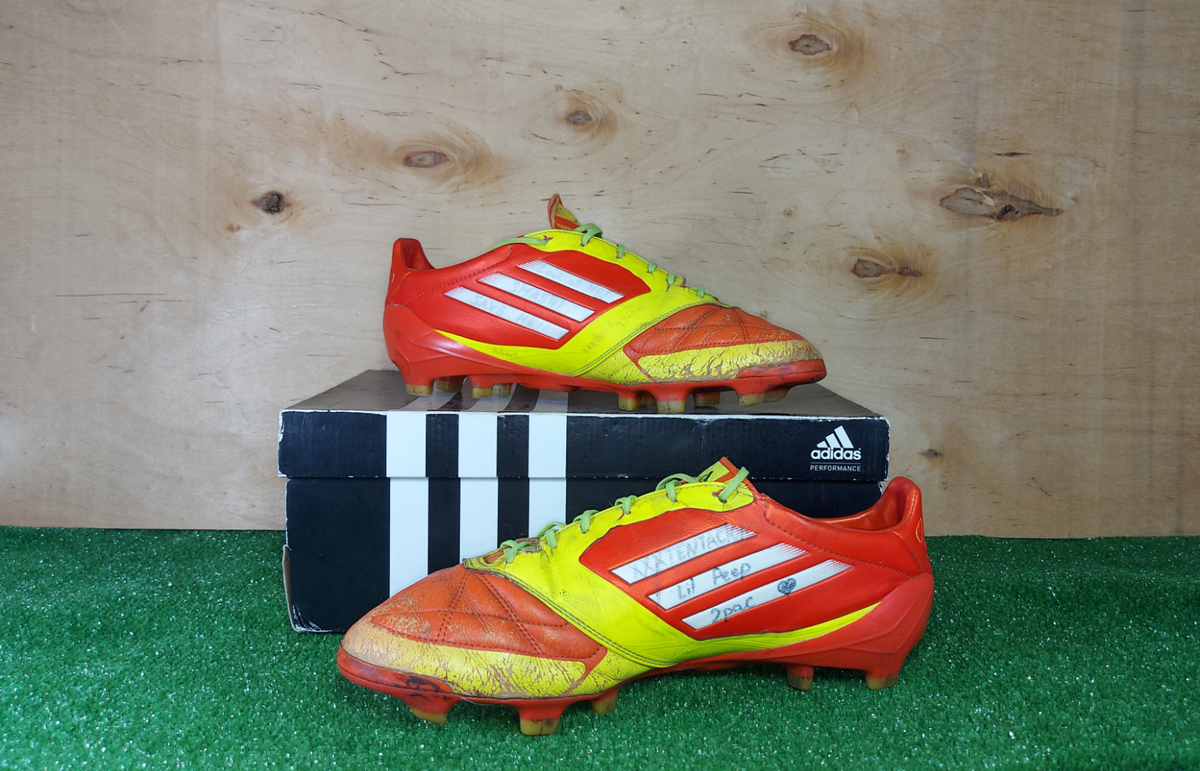 Adidas adizero F50 Leathers V20647 FG Orange boots Cleats mens
