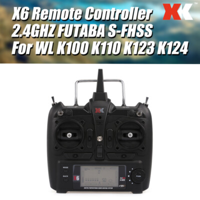 XK X6 Transmitter For XK K100 K110 K123 K124 RC Helicopter Remote