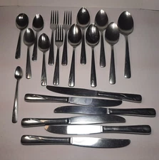 Stainless By Oneida Ltd Oceanic Stainless Flatware Set of 20 Pieces