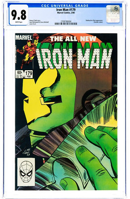   Iron Man #179 CGC 9.8 WP NM/MT Marvel 1984 Radioactive Man Eternals Avengers