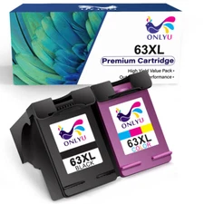 63 XL Black Color Ink for HP OfficeJet 3830 4650 4652 5200 5258 5255 Printer