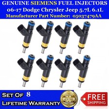  Genuine 8x Fuel Injectors For Dodge Chrysler Jeep 5.7 6.1 Hemi