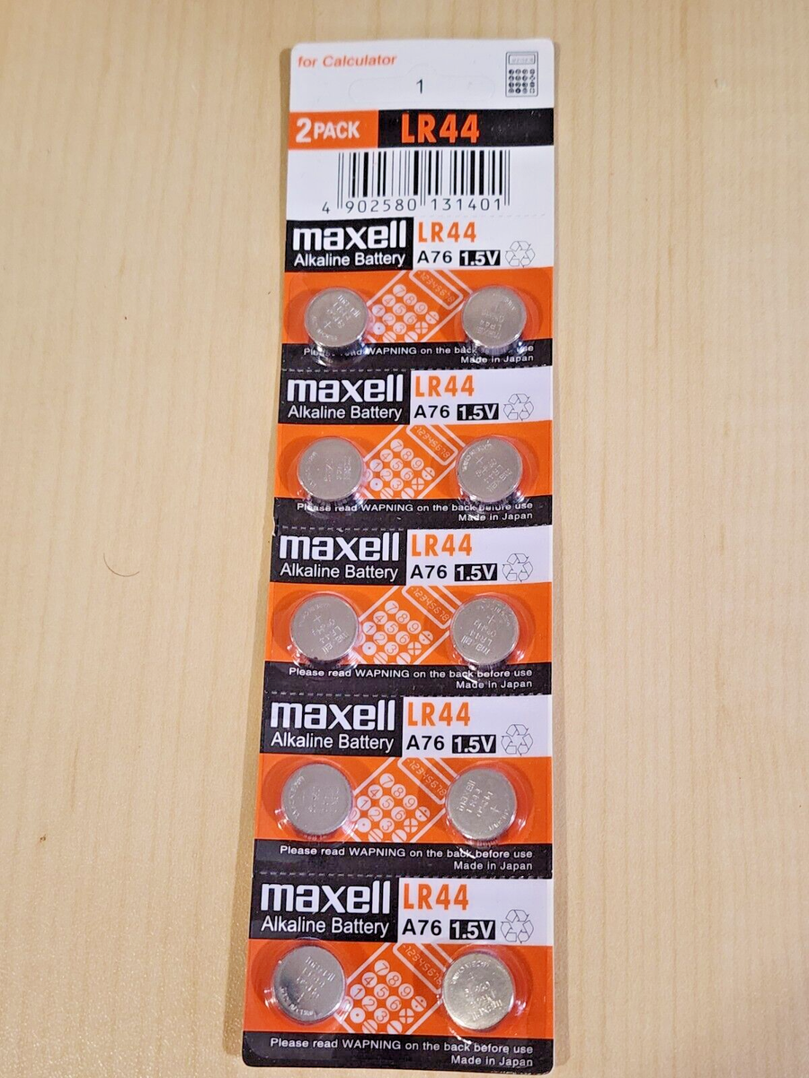 12 NEW LR44 MAXELL A76 L1154 AG13 357 SR44 303 BATTERY - Foto 11