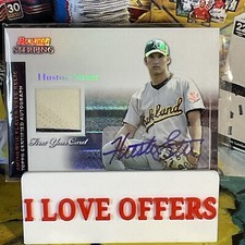HUSTON STREET AUTOGRAPH REFRACTOR ROOKIE JERSEY 3CL 2004 BOWMAN STERLING #/199