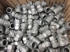 NOS! LOT of 115 1/2" RAIN & CONCRETE TIGHT ZINC CONDUIT COUPLINGS