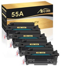 4 PK 55A CE255A Toner Cartridge Compatible For HP LaserJet P3010 P3015 P3015dn