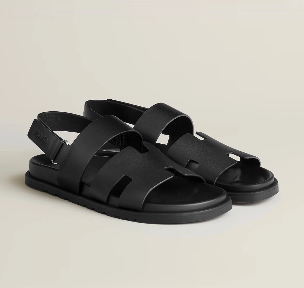 Hermes Slides Men Handmade - Leather Sandals