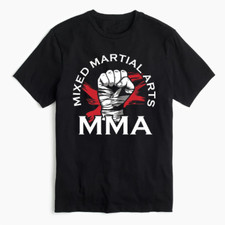 MMA Mens T-Shirt Fighting Motivation Workout Mixed Martial Arts Boxing Kickboxin