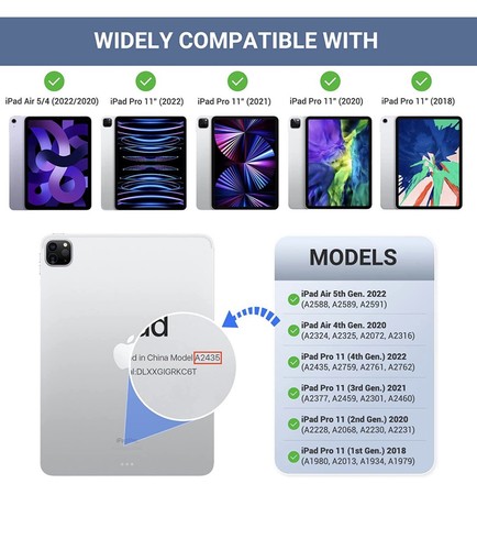 Custodia MoKo adatta nuovo iPad Pro 11 4a generazione 2022/iPad Pro 11 3a generazione 2021 - Foto 2 di 7