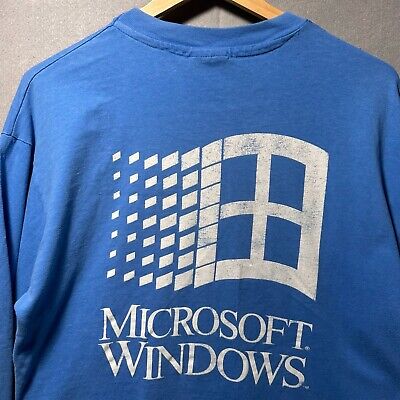 T Shirt Vintage 90s Microsoft Windows Computer Single Stitch T Shirt Vintage 90s Microsoft Windows Computer Single Stitch