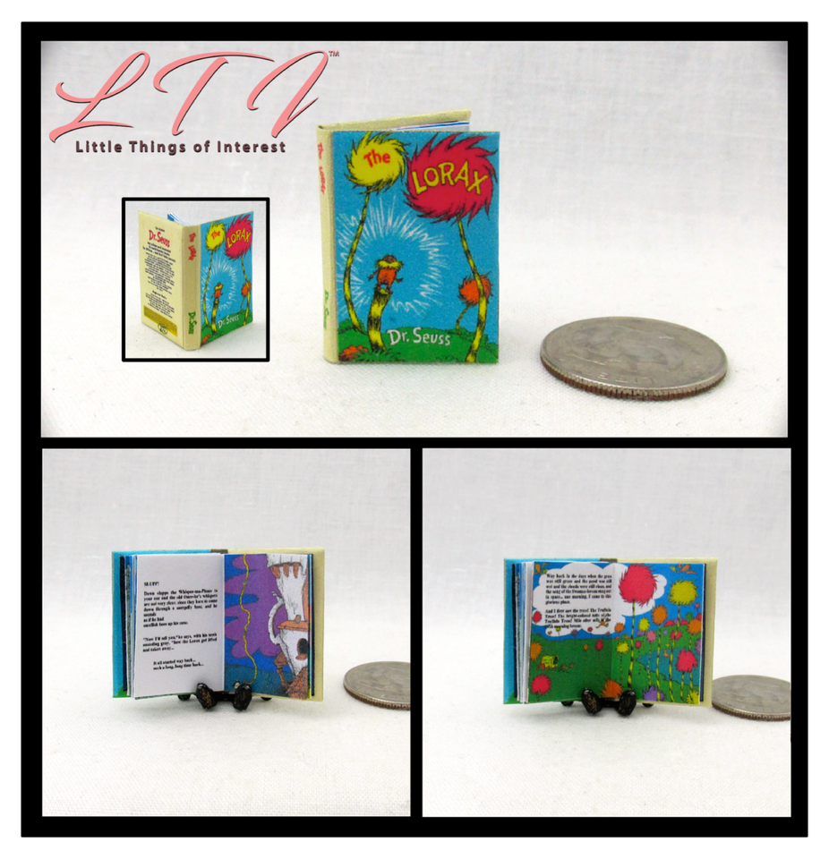 DR. SEUSS set of 8 Pc 112 Scale Miniature Readable