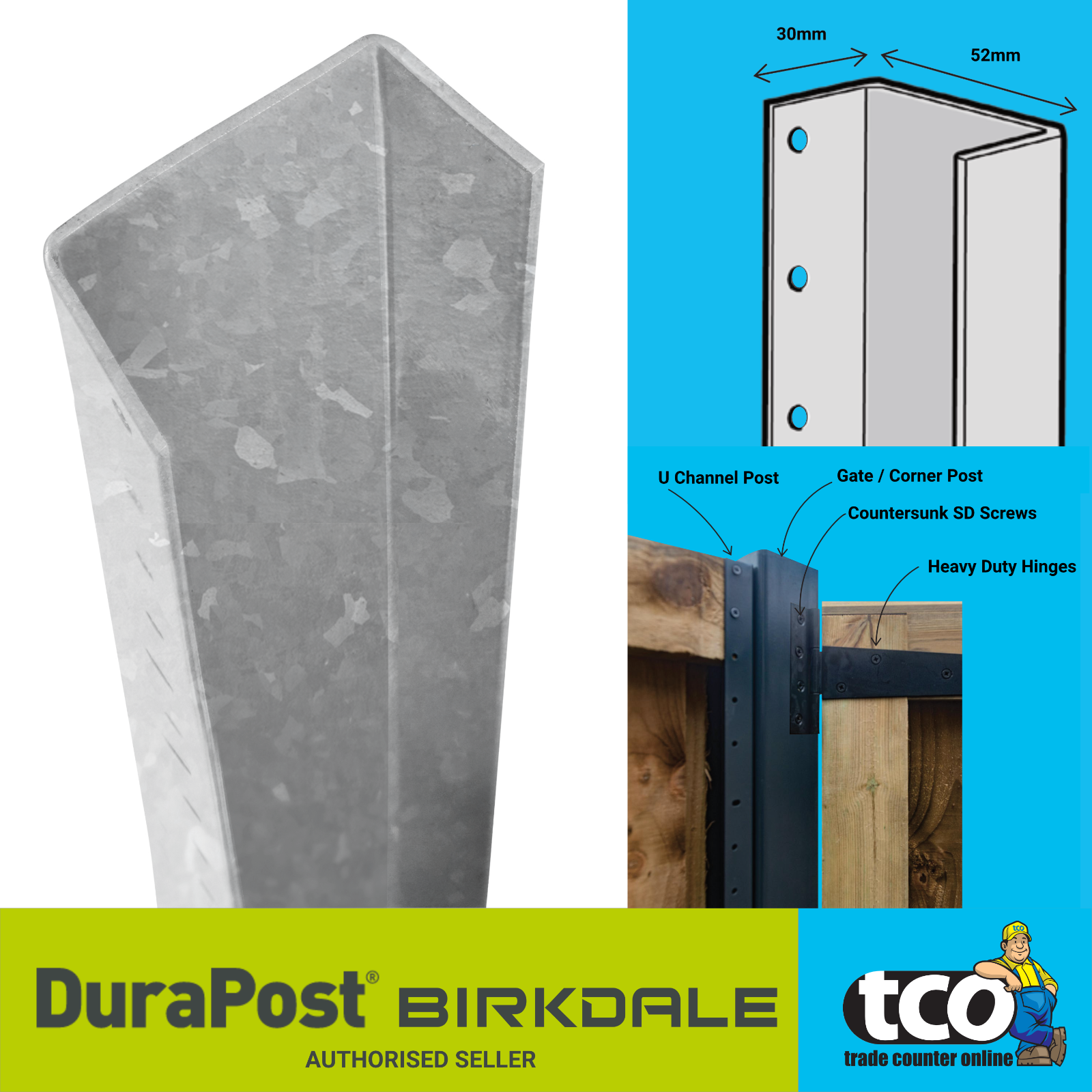 Fencemate Durapost Steel Fence Post Galvanised Fencepost 2.4m / 3m eBay