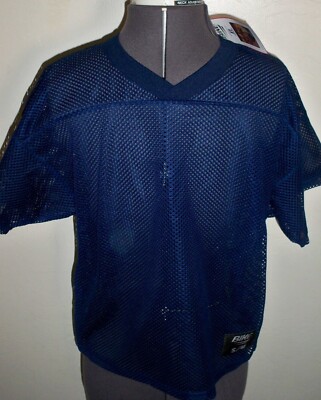 BIKE YOUTH BOY'S FOOTBALL PRACTICE MESH JERSEY TOP NAVY BLUE NEW $25