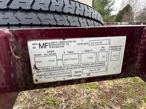 20' Bullet Bass Boat Trailer - Picture 3 of 4