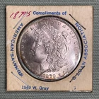 1879-S $1 American Savings & Loan Uncirculated U.S. Silver Dollar Toned Coin