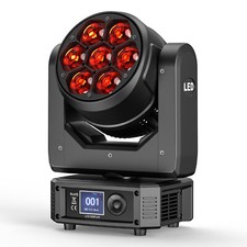 350W Moving Head Stage Light 4-in-1 RGBW LED Zoom Beam DJ Disco DMX Wash Light