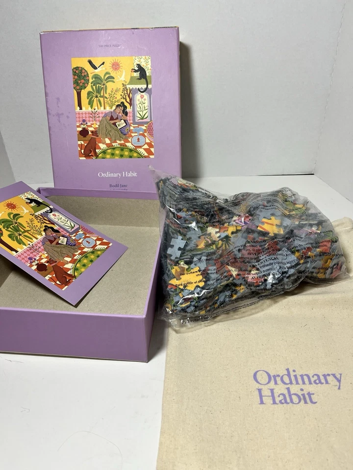 Bodil Jane Indian Garden Ordinary Habit 500 Piece Jigsaw Puzzle SEALED - Image 3 of 4