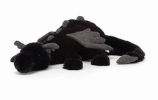 NEW Jellycat Onyx Dragon Plush   Black - RETIRED RARE 50cm - New WITH TAGS Gifts
