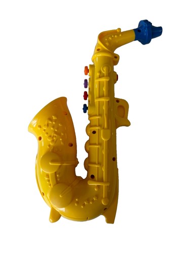 Small World Toys Jammin Saxophone Musical Toy 18 Songs Lights Tested Works