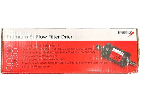 NEW 3/8" OD Sweat Bi-directional Flow Hermetic Liquid Line Premium Filter Drier