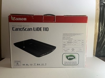 Canon CanoScan LiDE 110 Flatbed Scanner 2400 DPI USB Original Pack- Tested Works