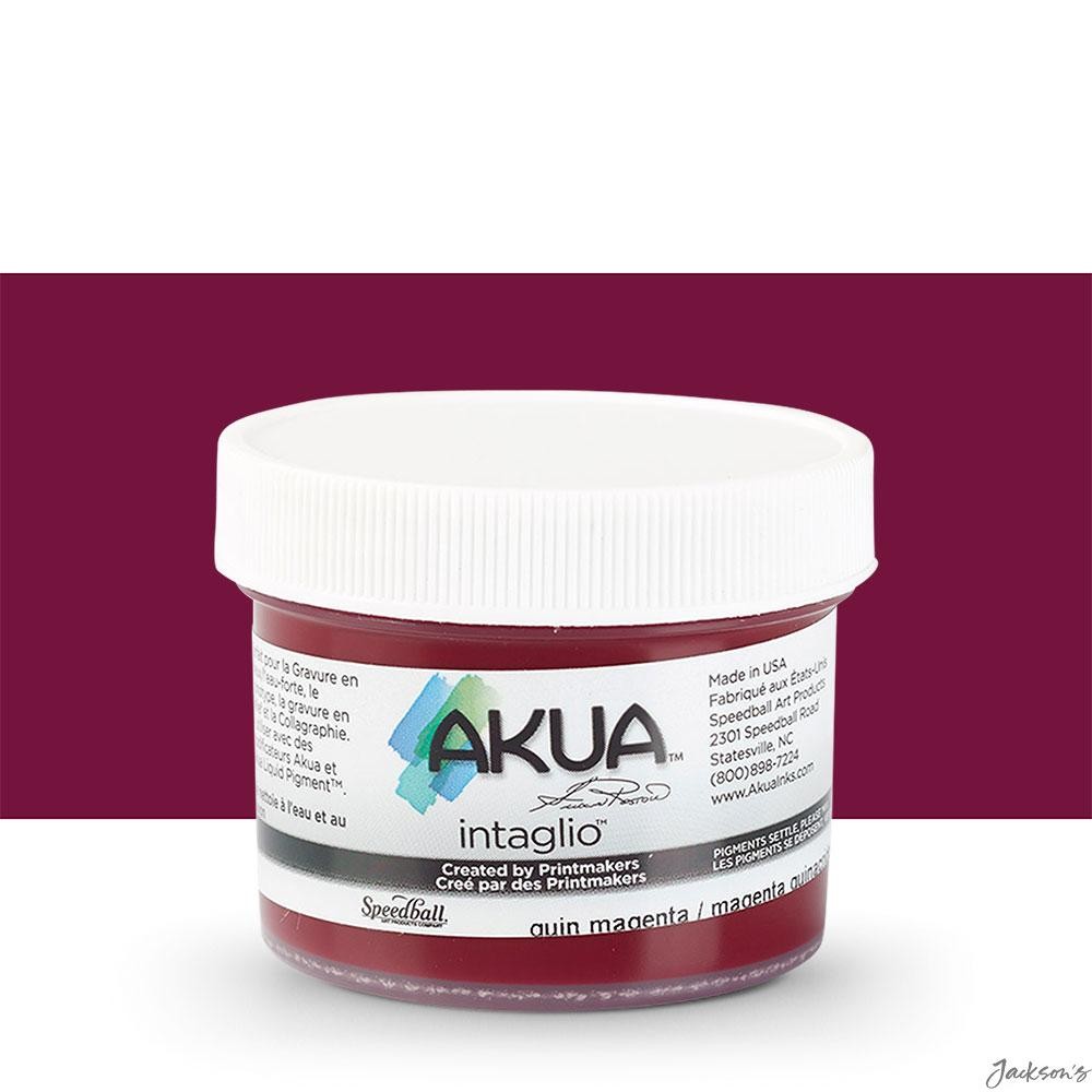 Akua Intaglio Ink Soy Based 59ml Quinacridone Magenta Printmaking