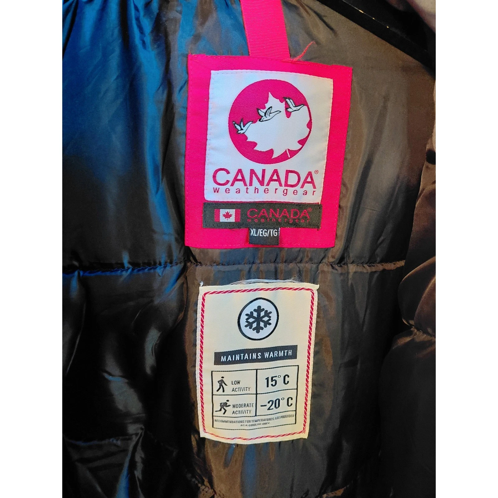 Canada Weathergear Mens Gray Heavy Winter Parka Jacket Faux Fur Hood XL image 6