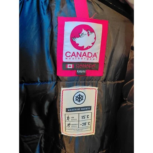 Canada Weathergear Mens Gray Heavy Winter Parka Jacket Faux Fur Hood XL image 6