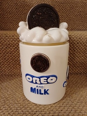 Oreo Keksdose Milk & Cookie Vintage Dunk Keramik Houston Harvest Nabisco selten