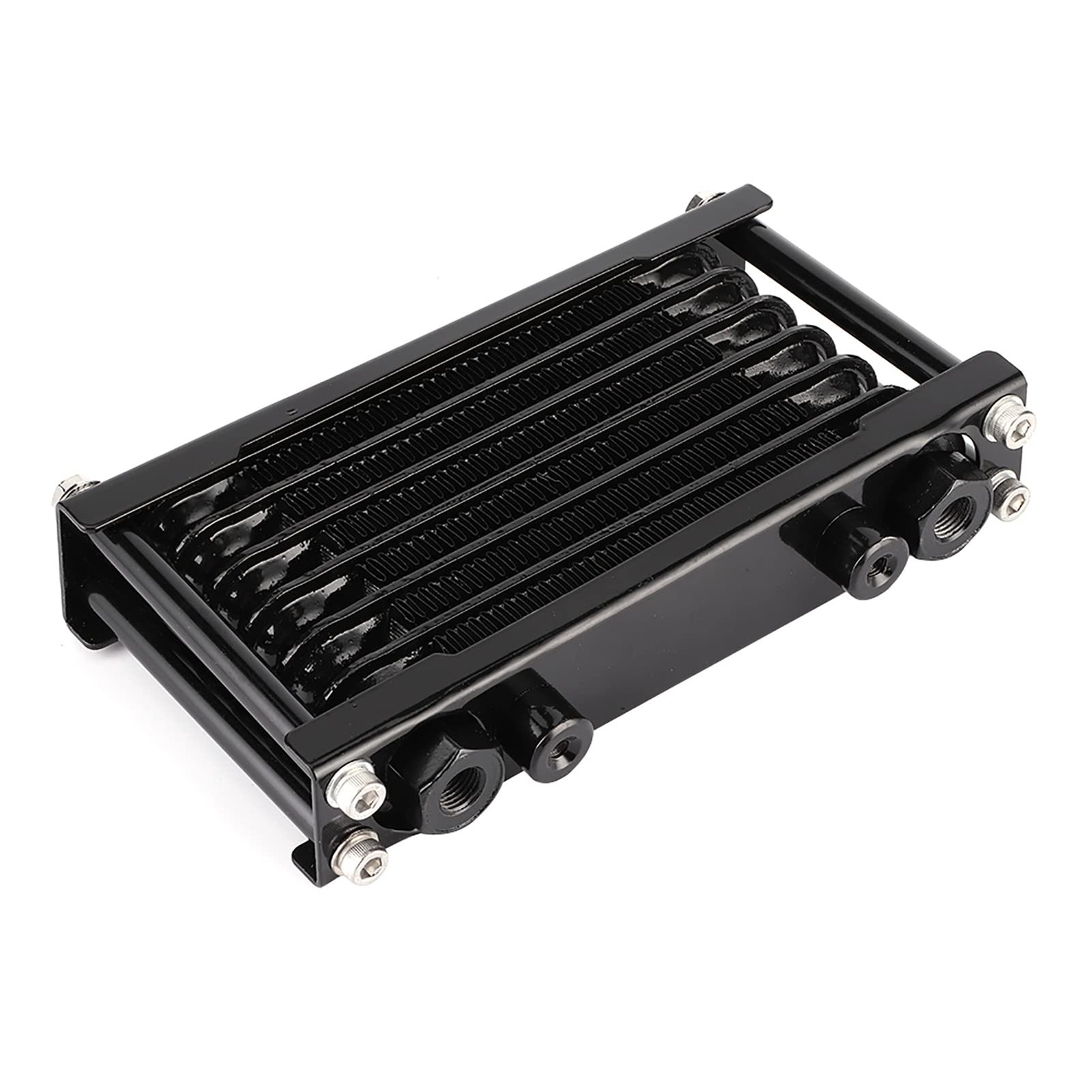 Refroidisseur d'huile moteur aluminium noir M12 radiateur lubrification