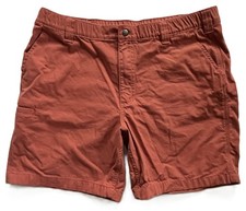 CARHARTT Rugged Flex Relaxed Fit Orange Cotton Work Shorts BS5841-M Mens 38