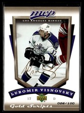 2006-07 Upper Deck MVP Gold Script Lubomir Visnovsky 026/100 Los Angeles Kings