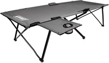 Coleman Pack-Away Big N Tall Camping Cot with Removable Side Table, Extra Wide