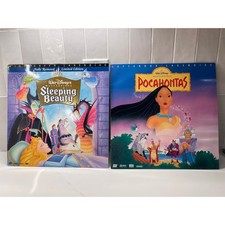 Disney Sleeping Beauty  Pocahontas LaserDisc Limited Edition Letterbox