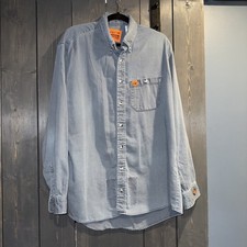 Wrangler FR Shirt Mens Large Tall  Flame Resistant Long Sleeve Riggs Workwear