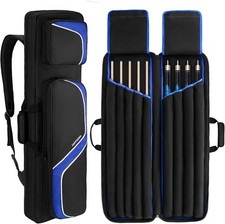 Pool Cue Case 4x5, Pool Stick Carrying Case Holds 4 Butts and 5 Shafts,