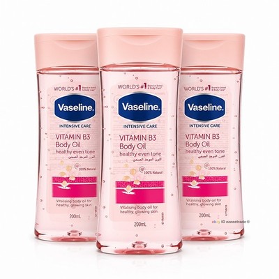 Vaseline Intensive Care Vitamin B3 Rose Body Oil Gel for Dry Skin 200ml