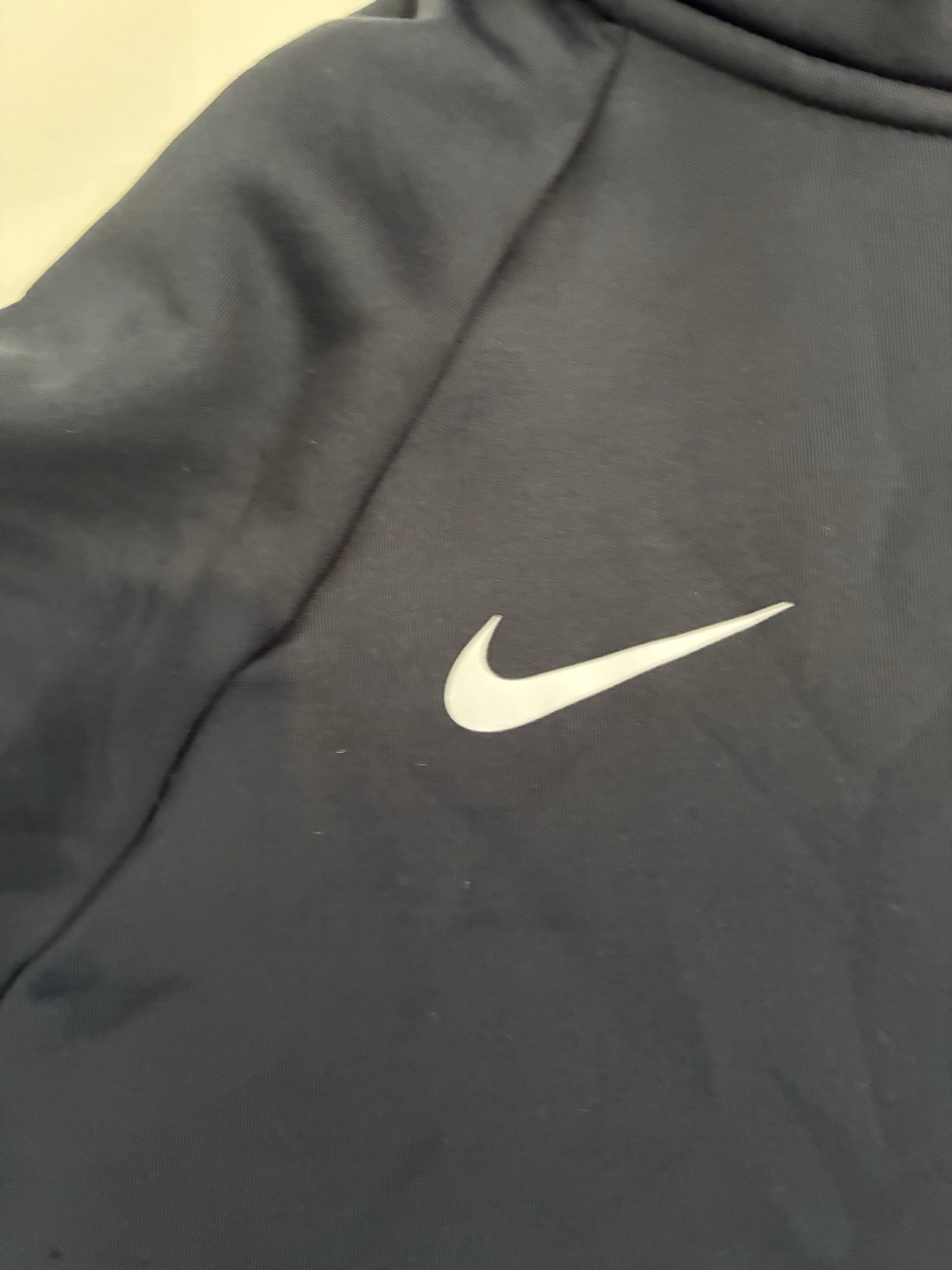 Nike Men's Large Therma-FIT 1/4 Zip Training Top Black Varsity "W" Logo image 3