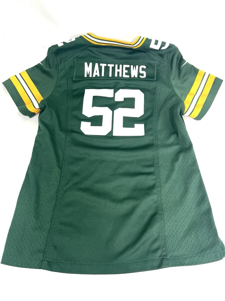Camiseta para mujer Nike On Field Green Bay Packers Clay Matthews mediana Foto 2 de 4