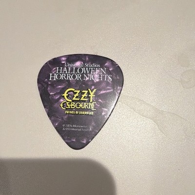 Universal Studios Halloween Horror Nights Ozzy Osbourne Guitar Pick Plectrum