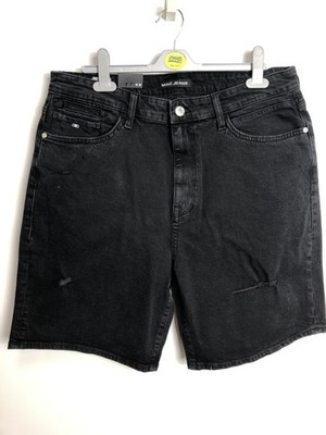 Mavi Men's Jeans Shorts Bill Loose Fit Short Smoke 90s Comfort Black, W31