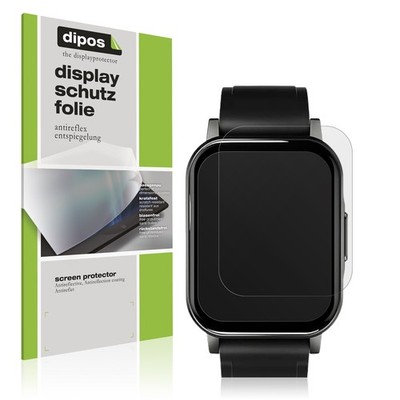 2x Schutzfolie matt für Haylou LS02 watch Displayschutzfolie Folie Display