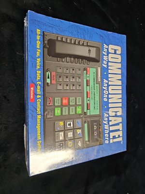Vintage Communicate! Fax Voice Data Email Contact Management Software SEALED NOS
