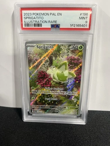 PSA 9 Sprigatito #196/193 POKEMON Paldea Evolved Illustration Rare MINT