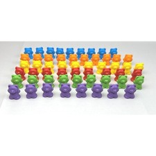 Counting Bears Educational Toy Set 55pc - Preschool Math Manipulatives 4-7 Years