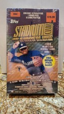 Topps 1999 Stadium Club MLB Baseball Sealed Trading Card Box Free Bonus Pack